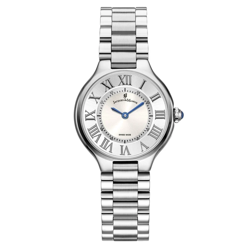 Jacques du Manoir Celine Silberfarbene Damenarmbanduhr JWL06001