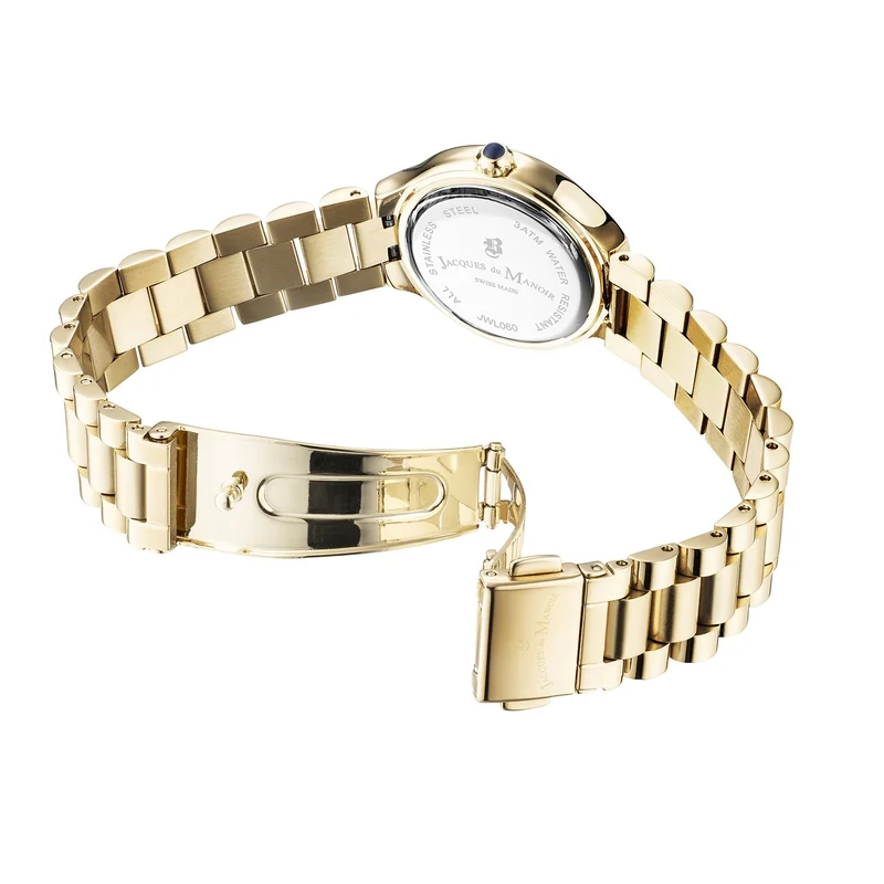 Jacques du Manoir Celine Goldfarbene Edelstahl Damenarmbanduhr JWL06004