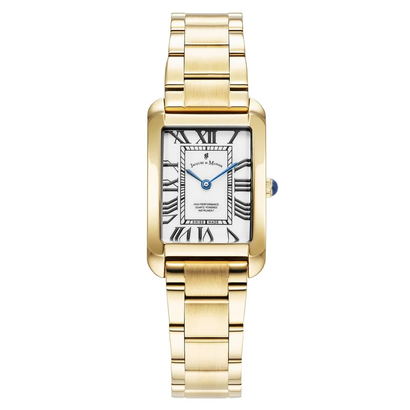 Jacques du Manoir Emily III Goldfarbene Damenarmbanduhr JWL05802