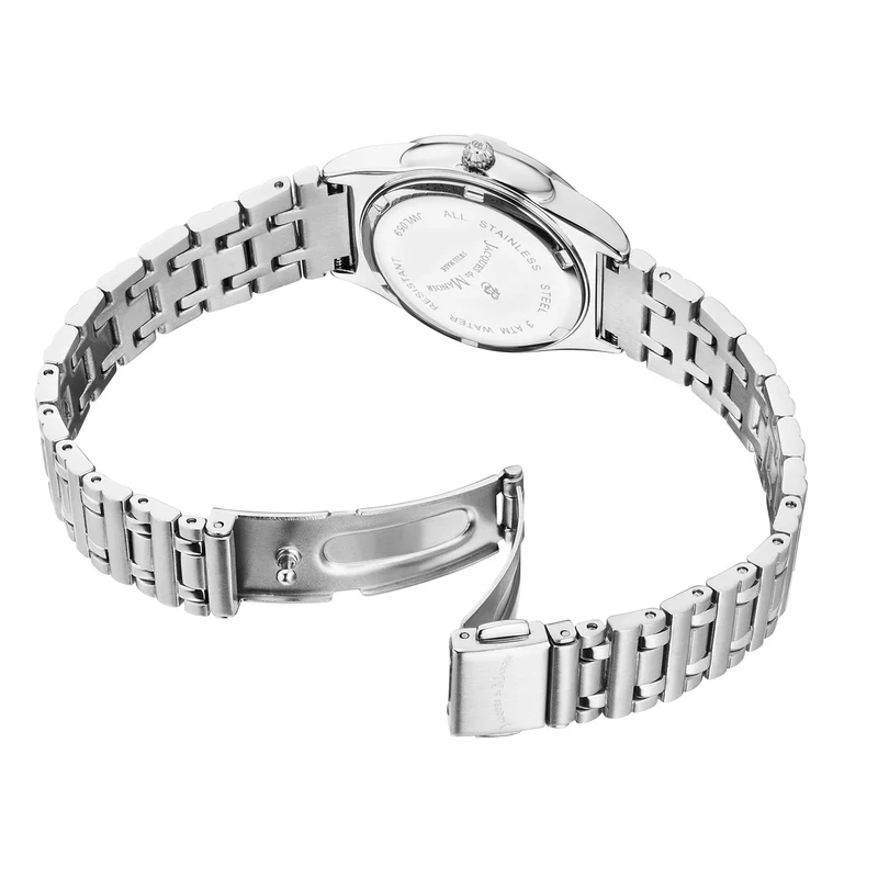 Jacques du Manoir Leonie Silberfarbene Damenarmbanduhr JWL05901