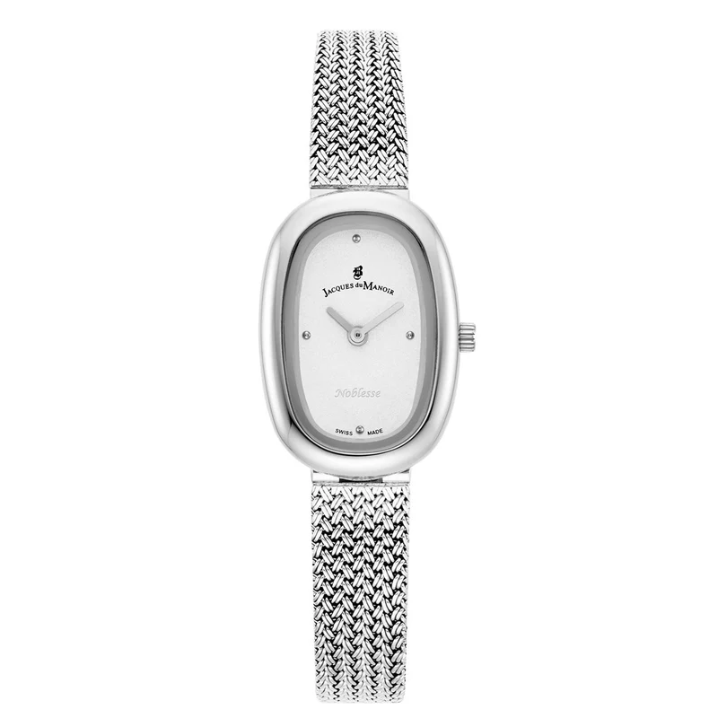 Jacques du Manoir Noblesse Silberfarbene Damenarmbanduhr JWL05201