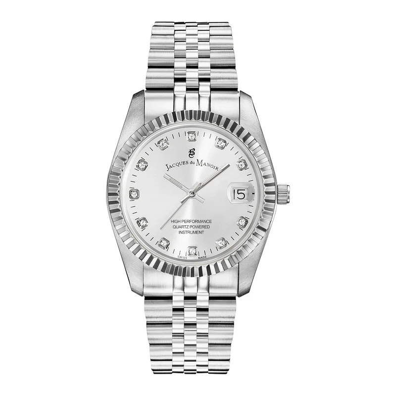 Jacques du Manoir Inspiration damen Uhr Silber NRO.01