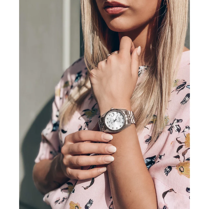 Jacques du Manoir Inspiration damen Uhr Silber NRO.01