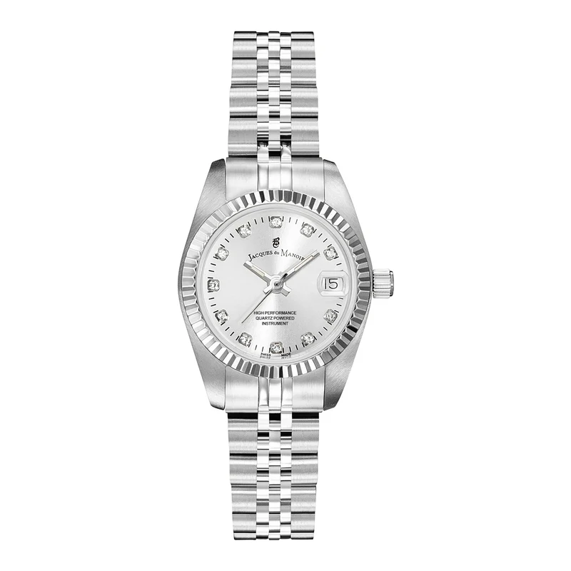 Jacques du Manoir Inspiration damen Uhr Silber NRO.02