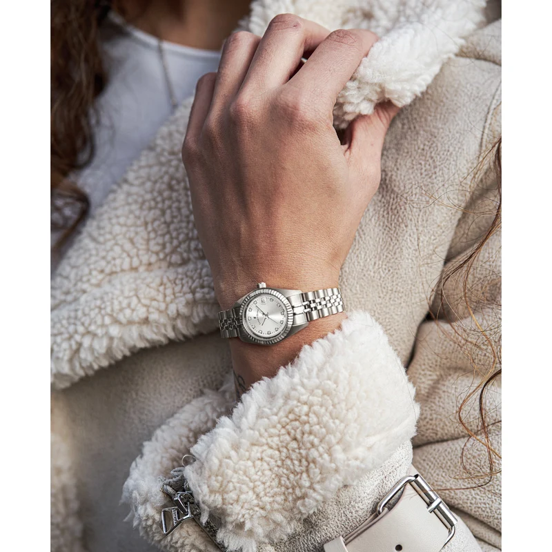 Jacques du Manoir Inspiration damen Uhr Silber NRO.02