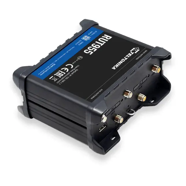 Teltonika RUT955, Wi-Fi 4 (802.11n), Einzelband (2,4GHz), Ethernet/LAN, 3G, Schwarz, Tabletop-Router