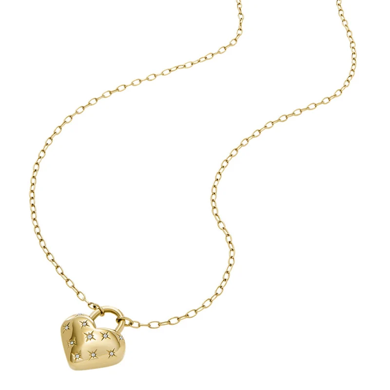 Fossil Sadie Gold Coloured Necklace JF04829710