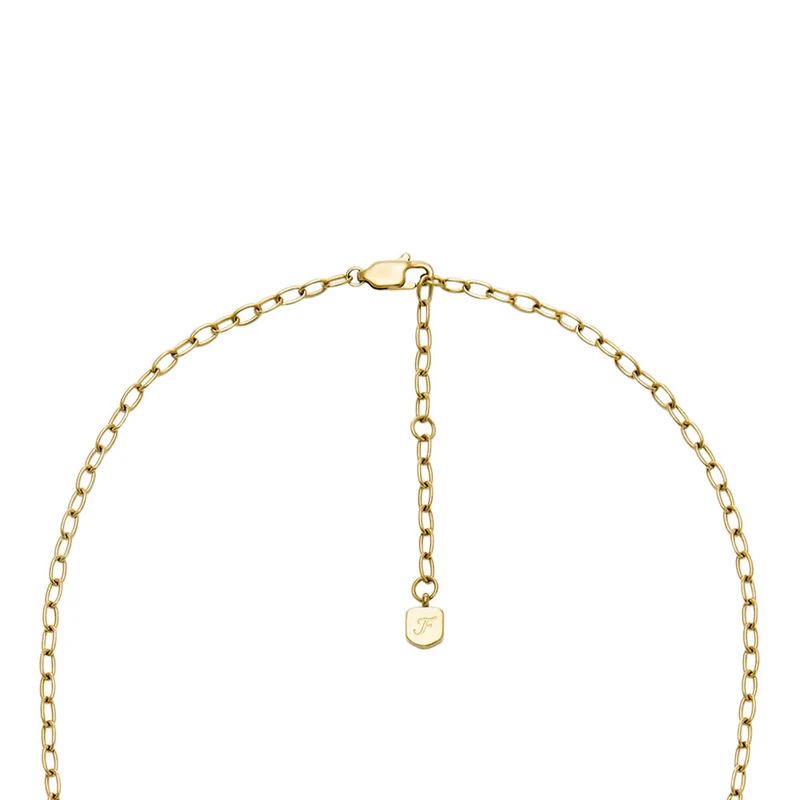 Fossil Sadie Gold Coloured Necklace JF04829710