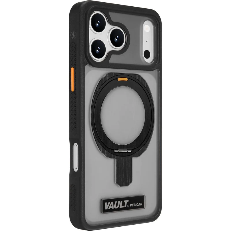 Pelican Vault MagSafe Stand Case for iPhone 18 Pro (Smoke)