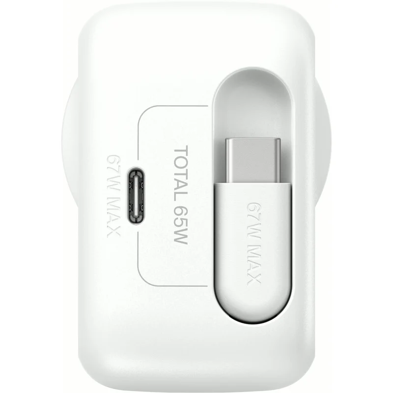 Belkin BoostCharge Pro Retractable GaN Wall Charger 67W
