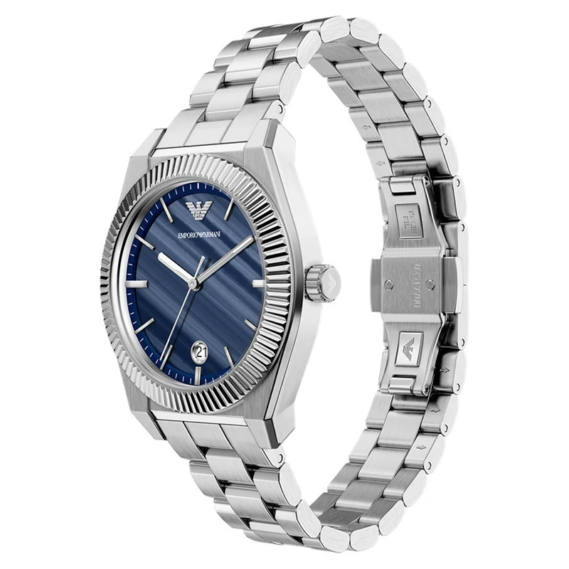 Emporio Armani Round Blue Dial Watch AR11758