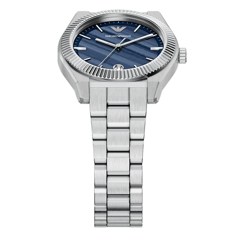 Emporio Armani Round Blue Dial Watch AR11758