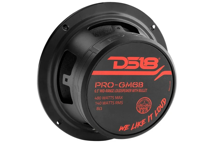 DS18 PRO 6.5" Mid Range Speaker with Bullet 140W RMS 8 Ohm (Each)