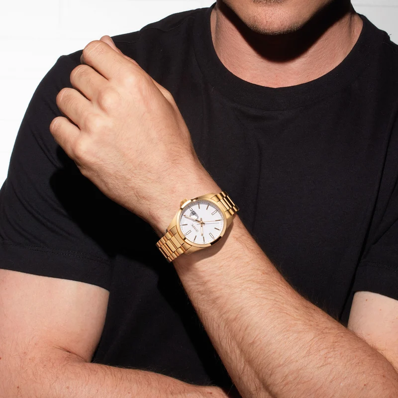 Olympic Louis Herrenuhr In Gold Und Weiß OL75HDD001