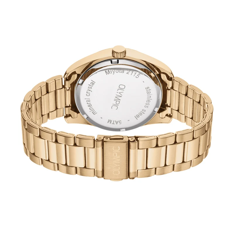 Olympic Louis Herrenuhr In Gold Und Weiß OL75HDD001