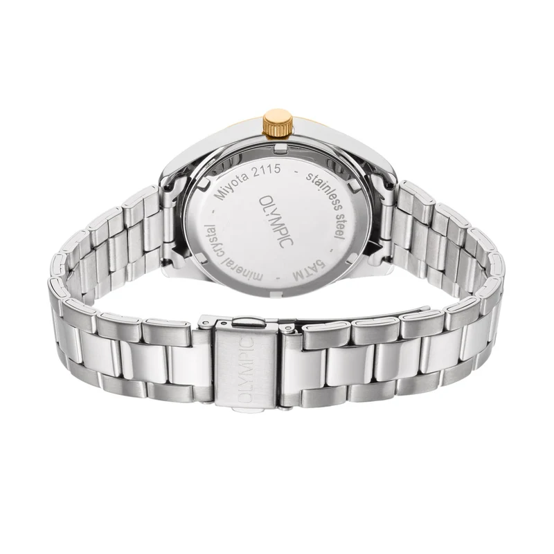 Olympic Louise Silberne Und Weiße Damenuhr OL75DSS004B