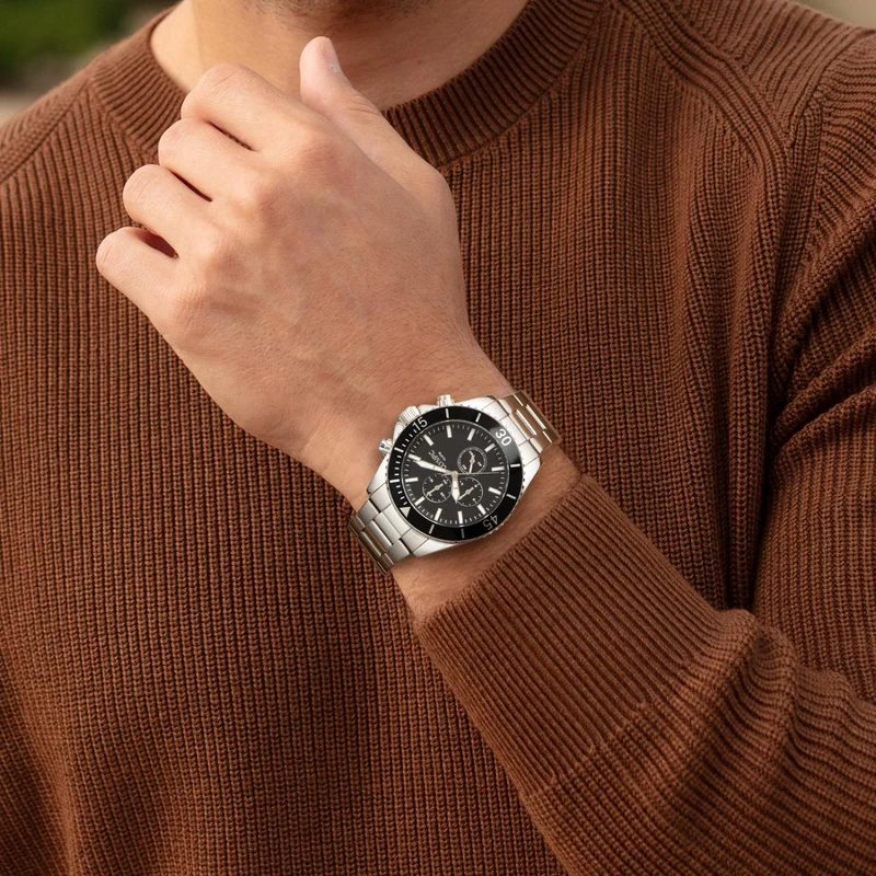 Olympic Paul herren Uhr Silber OL89HSS054