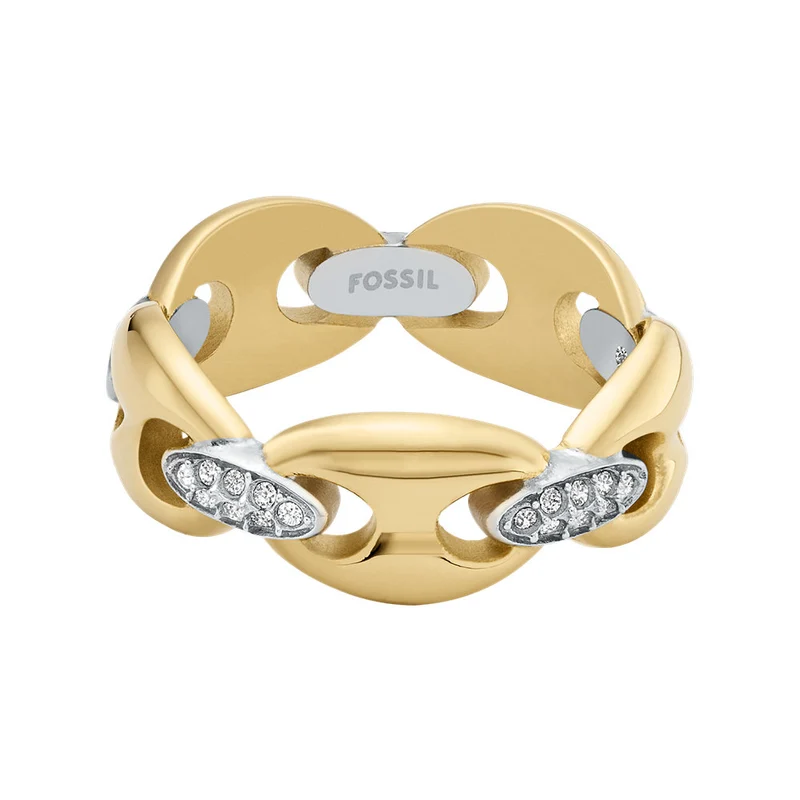 Fossil Heritage Stainless Steel Ring JF049319987