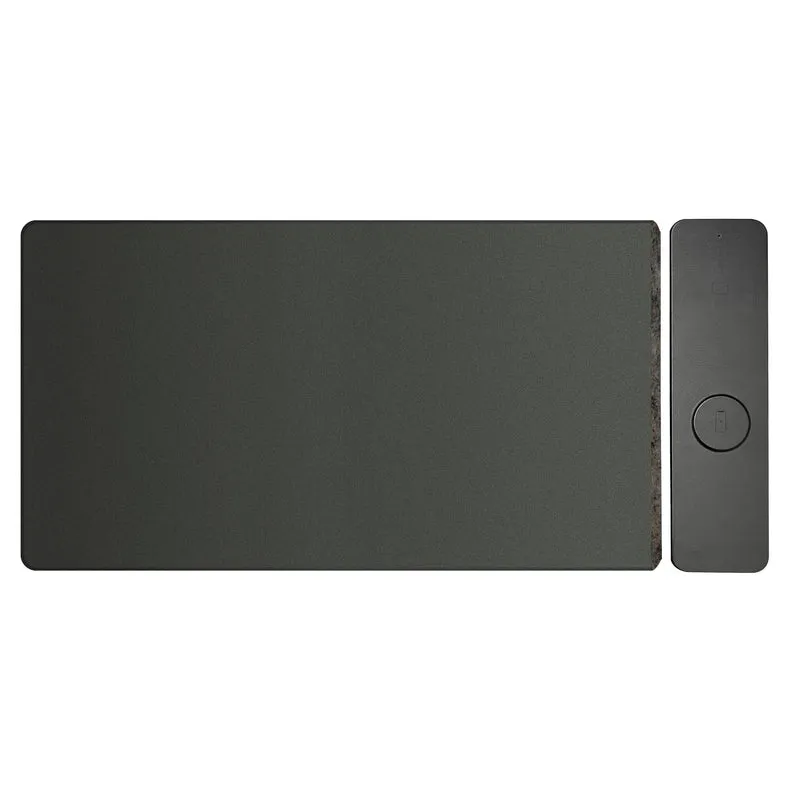 Laser Wireless Charging Desk Mat (Black)