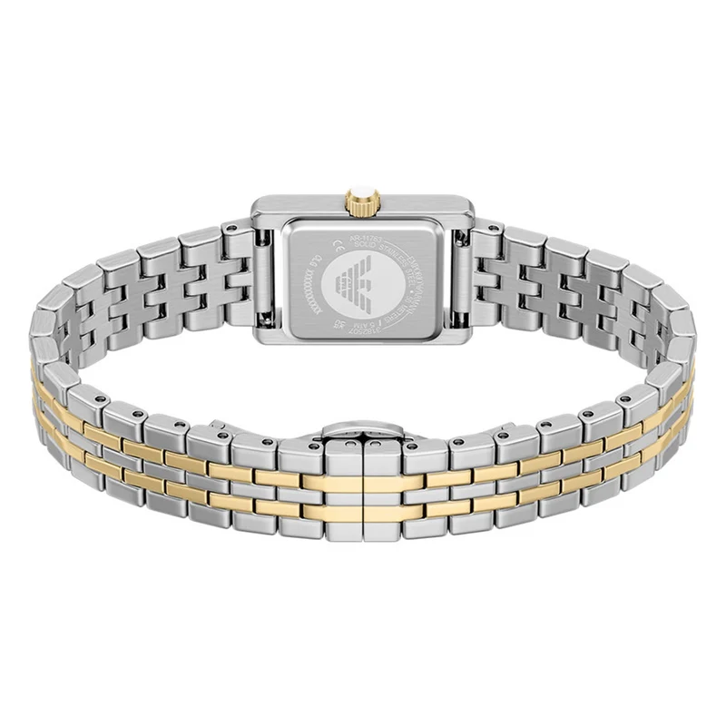 Emporio Armani Square White Dial Watch AR11763