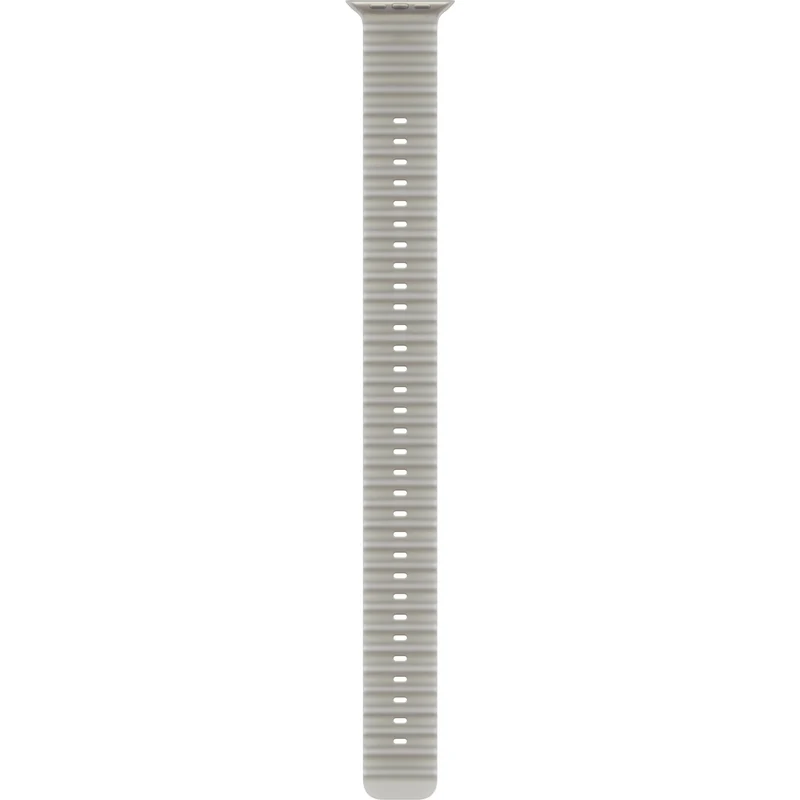 Apple Watch 49mm Translucent [Grey] Ocean Band Extension [Natural Titanium Finish]