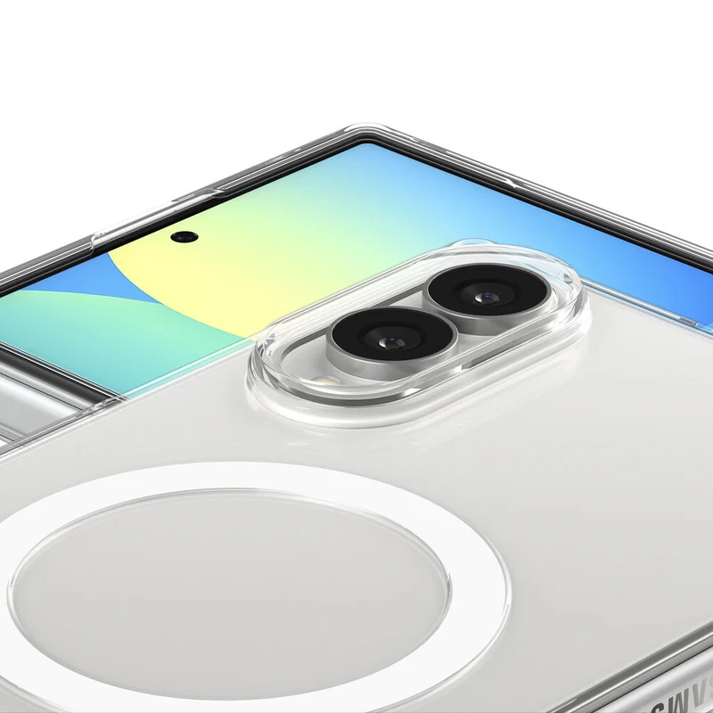 Spigen Galaxy Z Fold 8 Air Skin (MagFit) Case (Clear Case / White Ring)