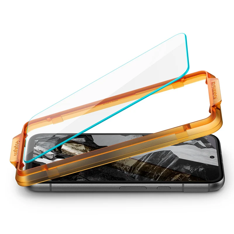 Spigen Google Pixel 8a AlignMaster GLAS.tR Slim 2PCS Glass Screen Protector - Clear