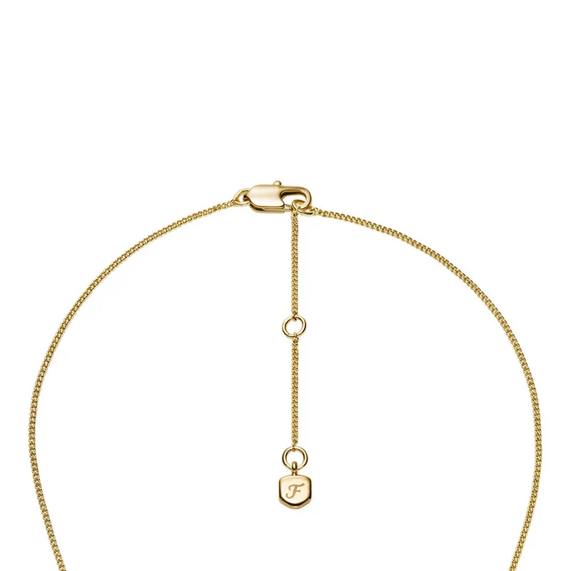 Fossil Ellis Brass Women's Necklace JA7295710
