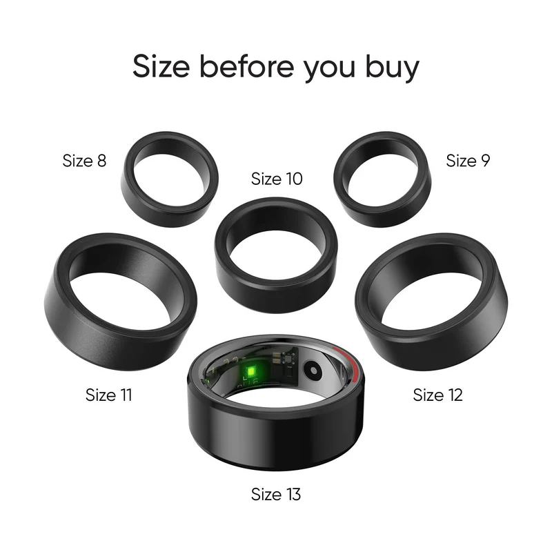 Ryze Element Smart Ring [Size 9] (Black)