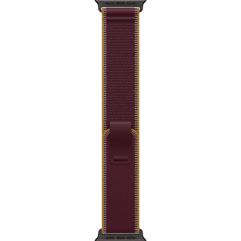 Apple Watch 49mm [Burgundy] Trail Loop [M/L] [Black Titanium Finish]