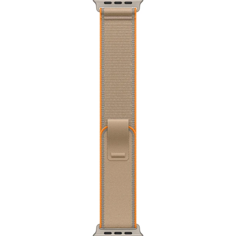 Apple Watch 49mm [Sand] Trail Loop [M/L] [Natural Titanium Finish]