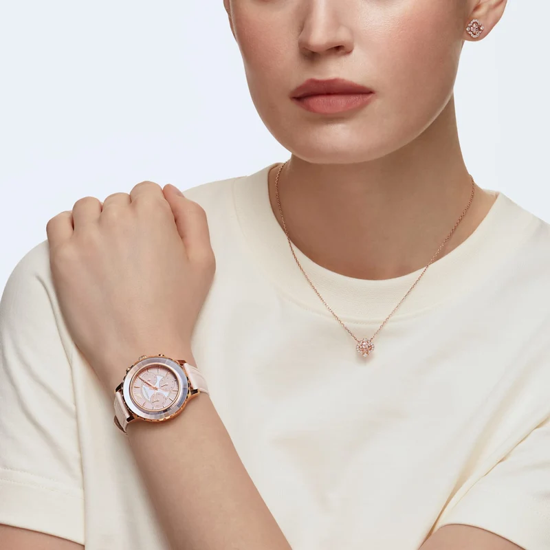 Swarovski Sparkling damen Ohrringe Roségold 5516488