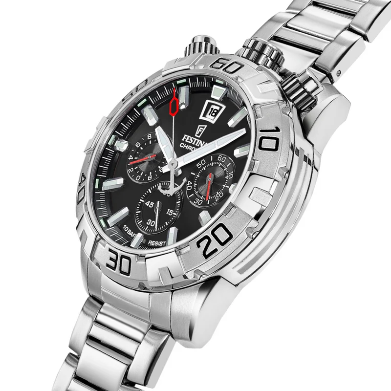 Festina Bullhead Black Chronograph Men's Watch F20743/6