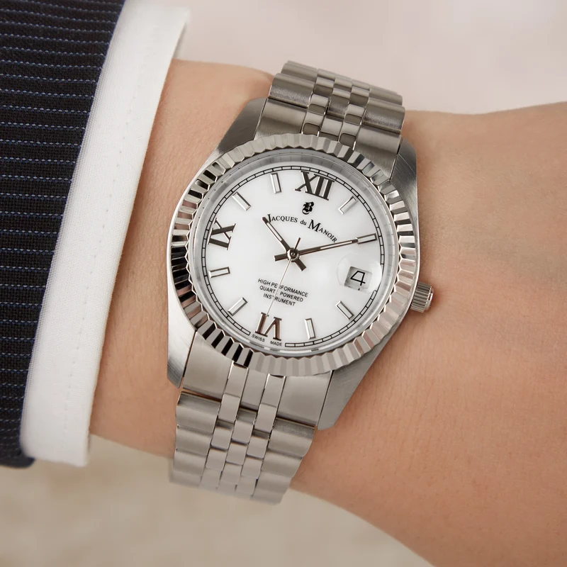Jacques du Manoir Inspiration Prestige damen Uhr Silber JWL01301