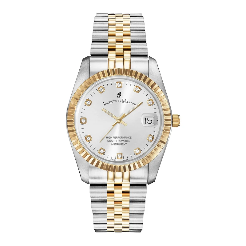 Jacques du Manoir Inspiration damen Uhr Gold/Silber NRO.07