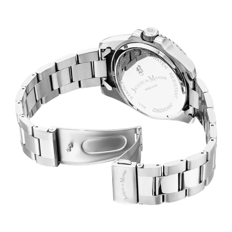 Jacques du Manoir Pro Scuba herren Uhr Silber JWG02802