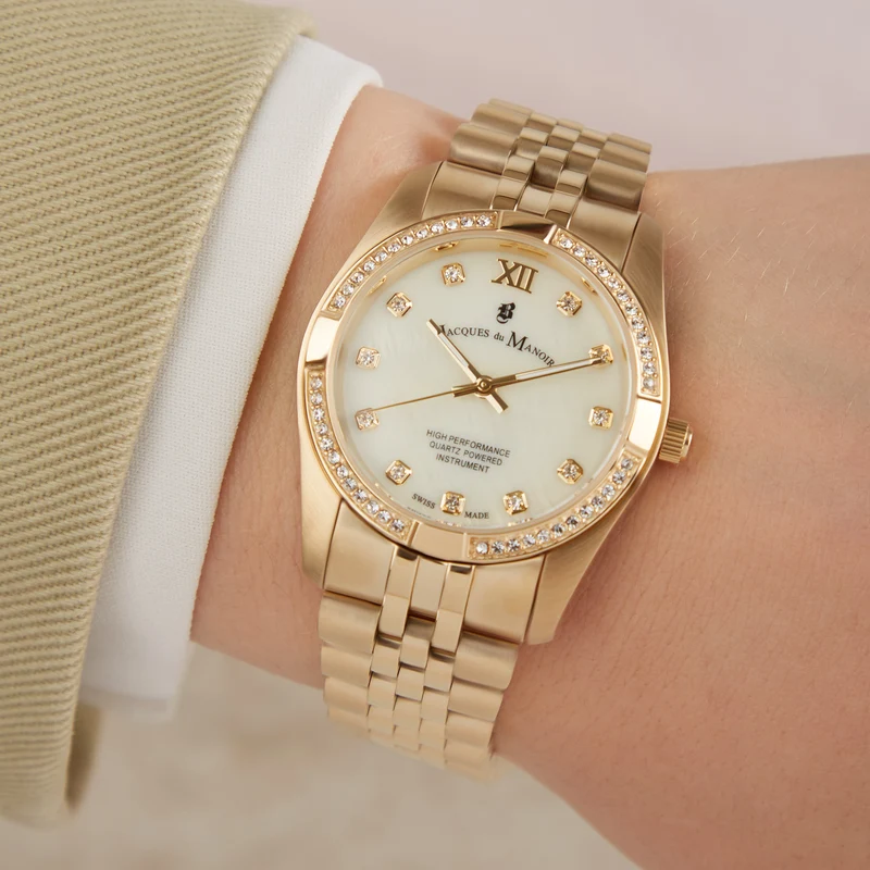 Jacques du Manoir Inspiration Prestige damen Uhr Gold JWL02003