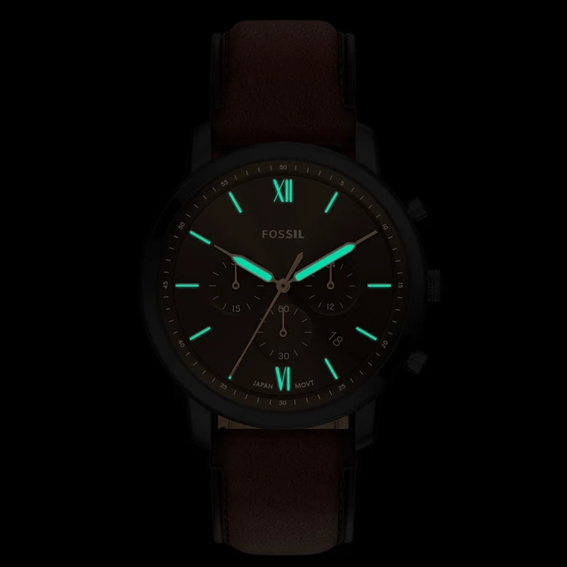 Fossil Neutra Round Black Dial Watch FS6163
