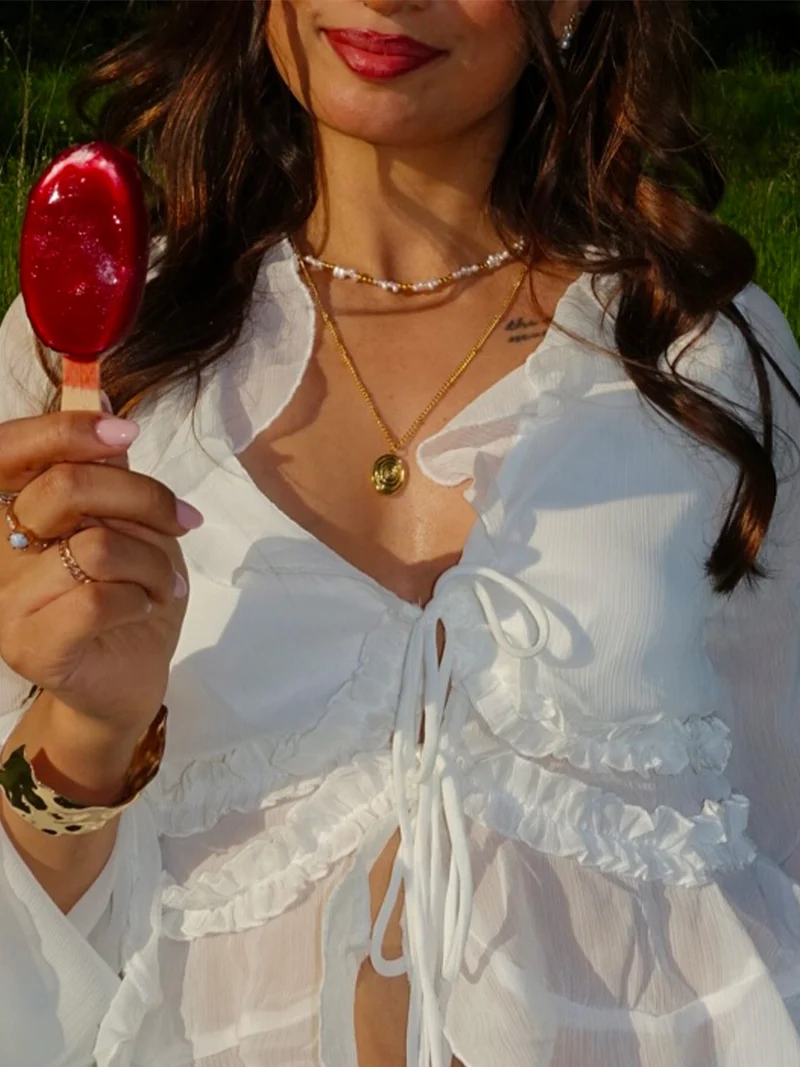 Pearlescent Swirl Kette