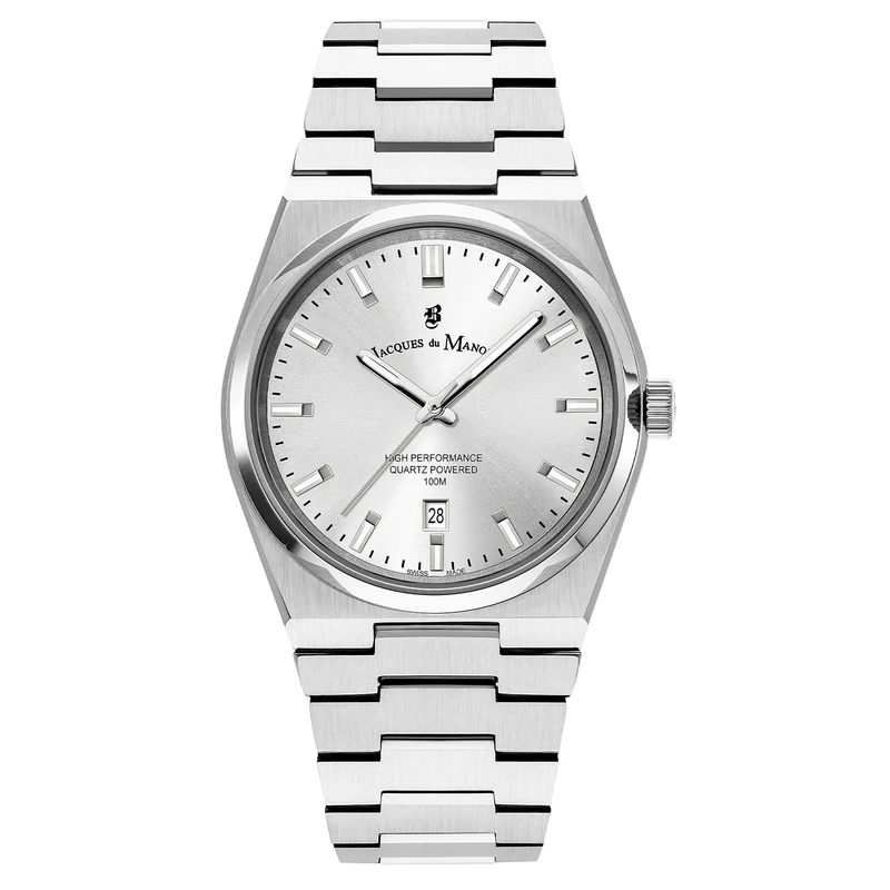Jacques Du Manoir Horizon Gents Silver Sunray Men's Watch JWG03501