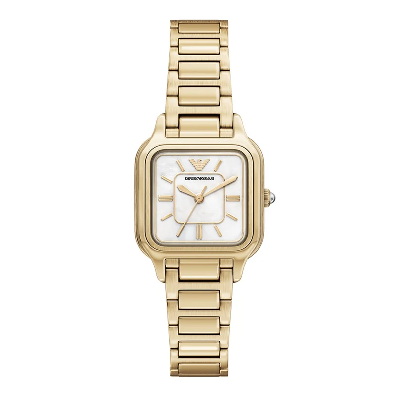Emporio Armani Square White Dial Watch AR11744
