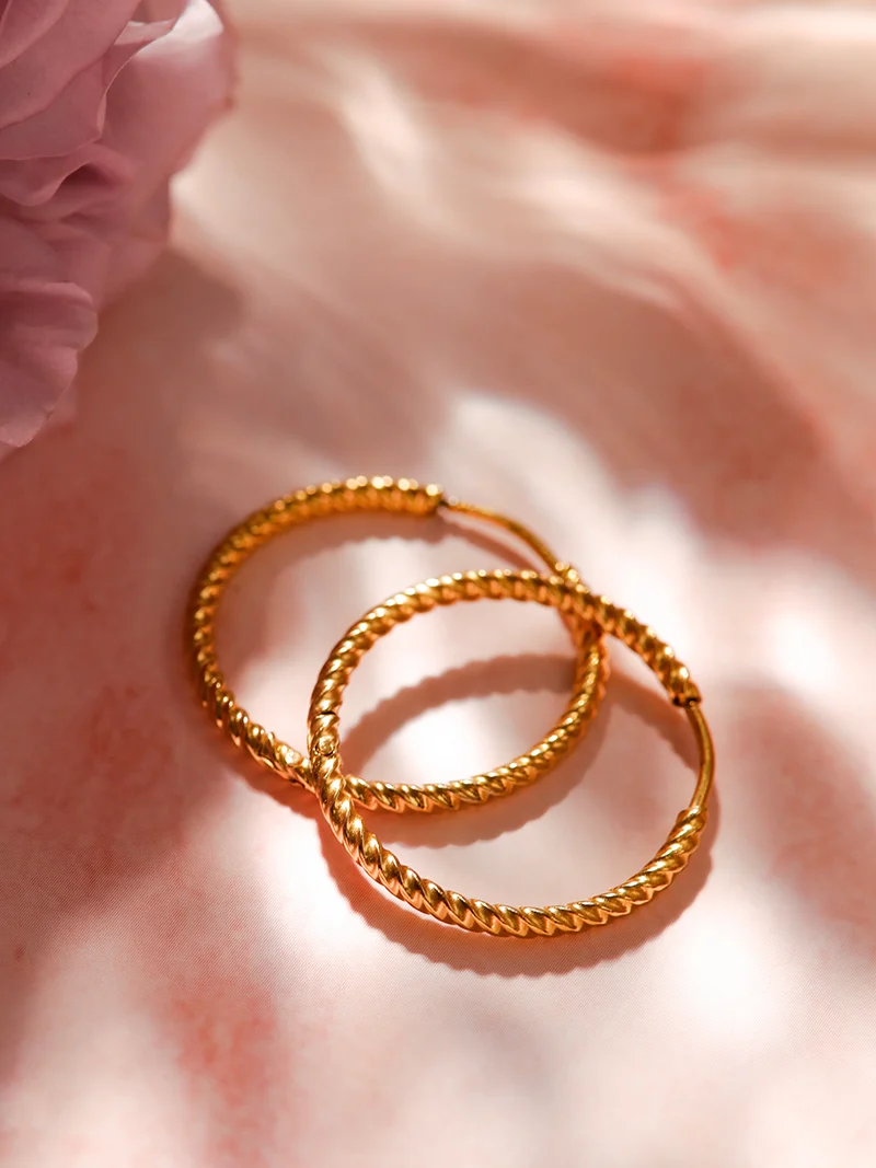 30mm Modern Twist Ohrringe
