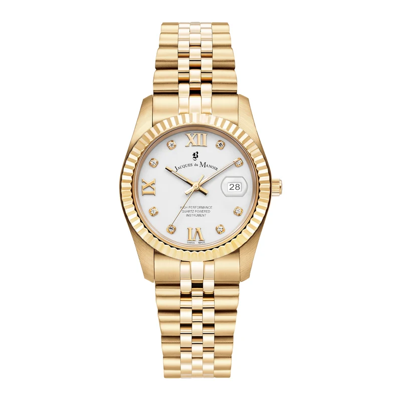 Jacques du Manoir Inspiration Prestige damen Uhr Gold JWL01306