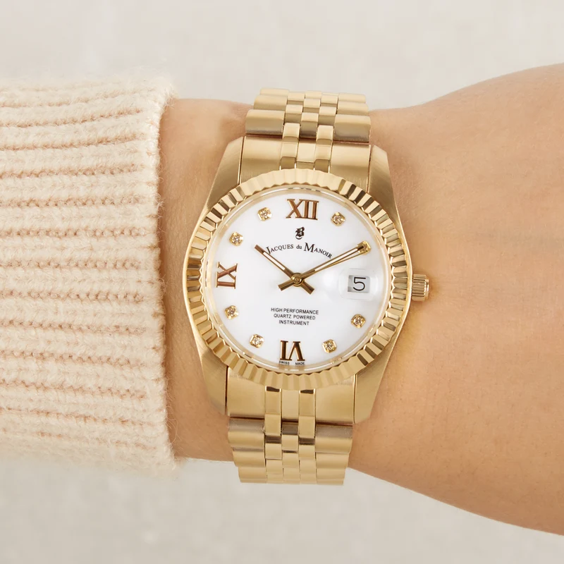 Jacques du Manoir Inspiration Prestige damen Uhr Gold JWL01306