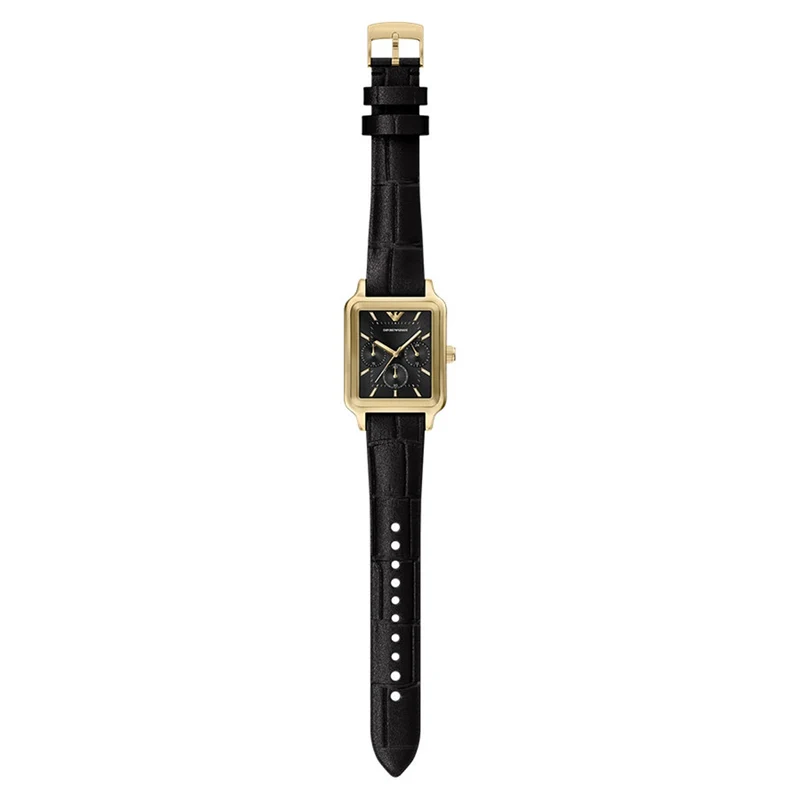 Emporio Armani Rectangular Black Dial Watch AR11753