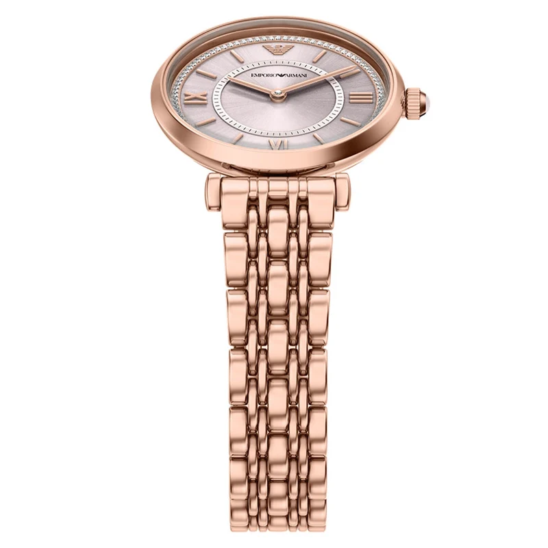 Emporio Armani Round Pink Dial Watch AR11767