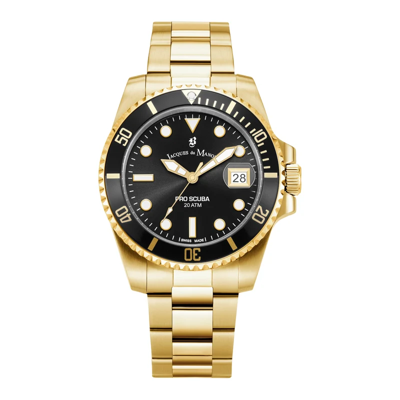Jacques du Manoir Pro Scuba herren Uhr Gold JWG02803