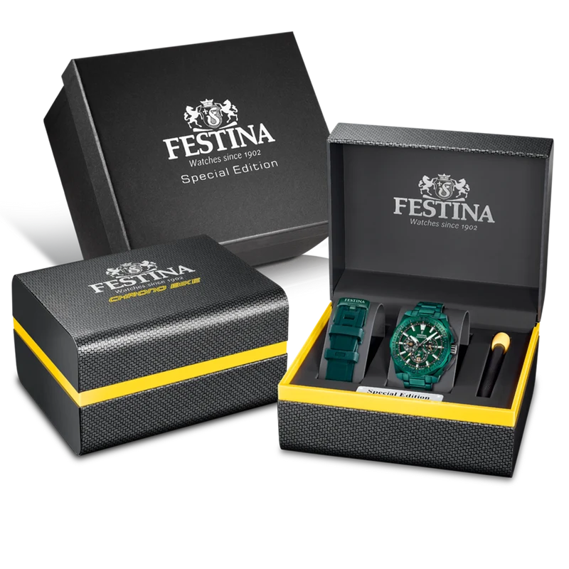 Festina Chrono Bike Grüne Herrenuhr F20730/1