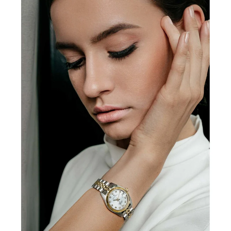 Jacques du Manoir Inspiration damen Uhr Gold/Silber NRO.08
