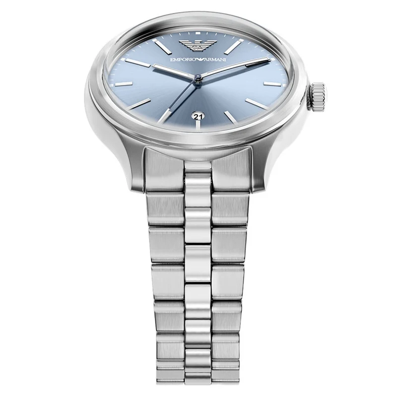 Emporio Armani Round Blue Dial Watch AR11748